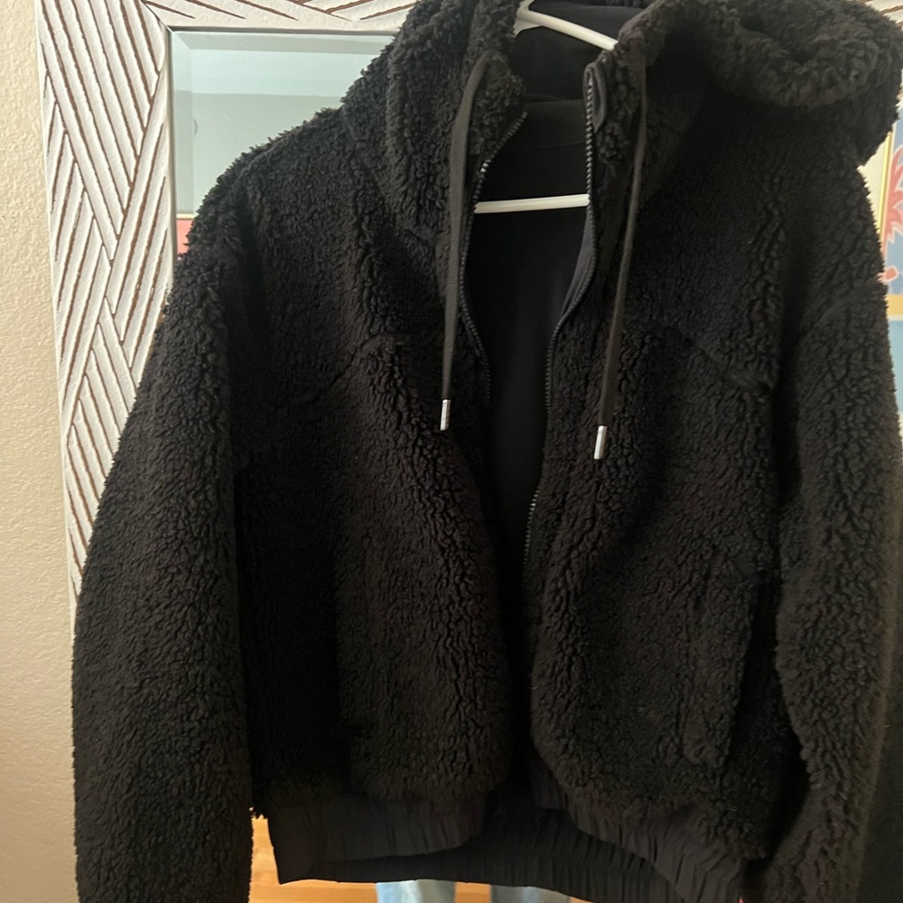 Cozy Black Sherpa Jacket Lululemon